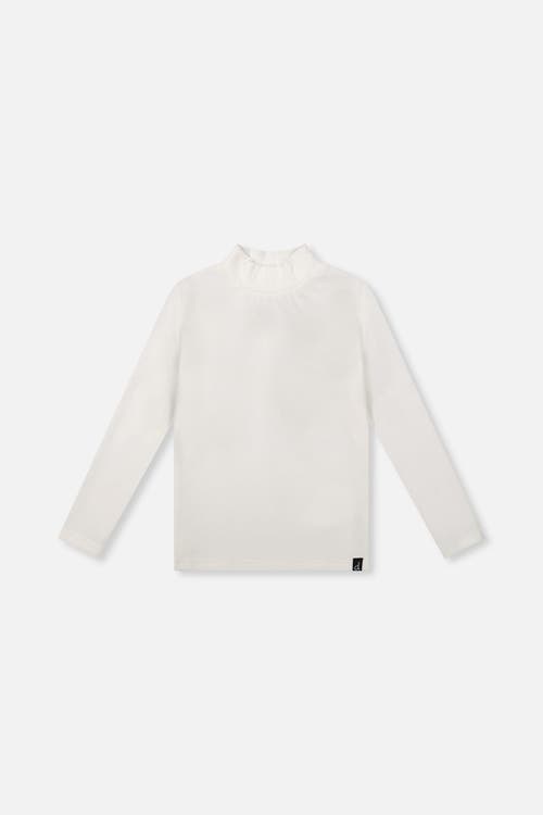 Deux par Deux Deux par Deux Brushed Rib Long Sleeve Mock Neck Top