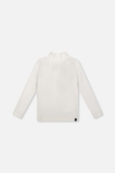 Deux par Deux Deux par Deux Brushed Rib Long Sleeve Mock Neck Top