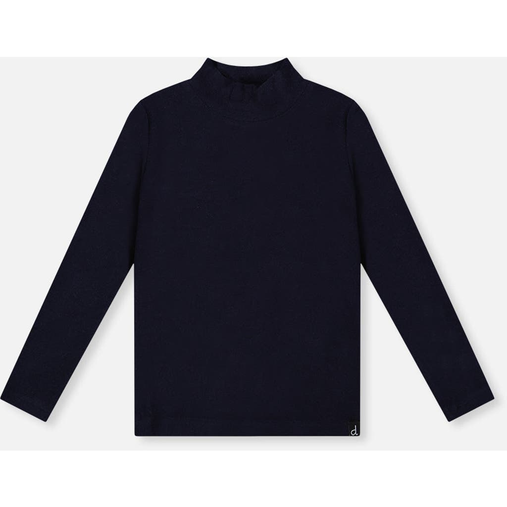 Deux par Deux Deux par Deux Brushed Rib Mock Neck Top