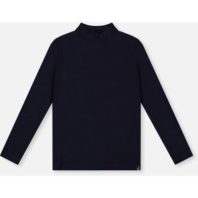 Deux par Deux Deux par Deux Brushed Rib Mock Neck Top