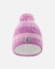 Deux par Deux Deux par Deux Cable-Knit Fleece-Lined Folded Cuff Hat with Pompom - 1