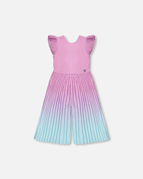 Deux par Deux Deux par Deux Capri Gradient Short Sleeve Jumpsuit