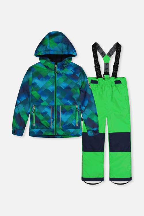 Deux par Deux Deux par Deux Checkered Lightweight Jacket & Foot Strap Pants Two Piece Snowsuit