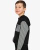 Deux par Deux Deux par Deux Colorblock Checkered Chest Pocket Hooded Top - 3