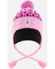 Deux par Deux Deux par Deux Colorblock Winter Peruvian Cable Pompom Earflap Knit Hat - 1