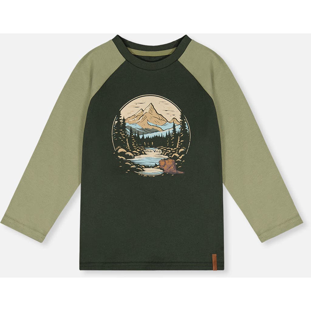 Deux par Deux Deux par Deux Cotton Raglan Sleeves Nature T-Shirt