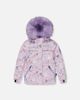 Deux par Deux Deux par Deux Discover Cats Faux Fur Hood Jacket & Suspender Pants Two Piece Snowsuit - 5