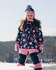 Deux par Deux Deux par Deux Discover Floral Faux Fur Hood Jacket & Suspender Pants Two Piece Snowsuit - 2