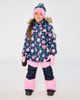 Deux par Deux Deux par Deux Discover Floral Faux Fur Hood Jacket & Suspender Pants Two Piece Snowsuit - 4