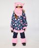 Deux par Deux Deux par Deux Discover Floral Faux Fur Hood Jacket & Suspender Pants Two Piece Snowsuit - 5