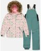 Deux par Deux Deux par Deux Discover Retro Faux Fur Hood Jacket & Suspender Pants Two Piece Snowsuit - 1