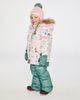 Deux par Deux Deux par Deux Discover Retro Faux Fur Hood Jacket & Suspender Pants Two Piece Snowsuit - 3