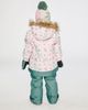 Deux par Deux Deux par Deux Discover Retro Faux Fur Hood Jacket & Suspender Pants Two Piece Snowsuit - 4