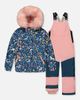 Deux par Deux Deux par Deux Discover Unicorn Faux Fur Hood Jacket & Suspender Pants Two Piece Snowsuit - 1