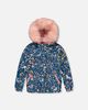 Deux par Deux Deux par Deux Discover Unicorn Faux Fur Hood Jacket & Suspender Pants Two Piece Snowsuit - 5