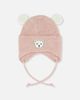 Deux par Deux Deux par Deux Fleece Lined Bear Ear Winter Knit Hat with Ear Flaps - 1