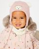 Deux par Deux Deux par Deux Fleece Lined Bear Ear Winter Knit Hat with Ear Flaps - 2
