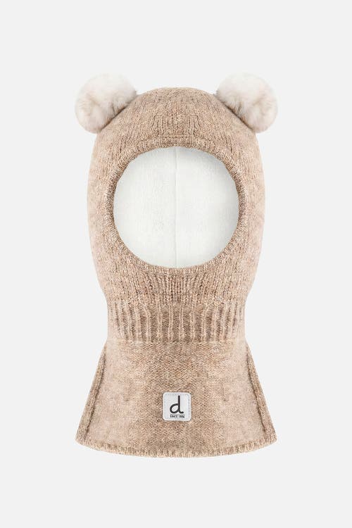 Deux par Deux Deux par Deux Fleece Lined Knit Bear Ears Balaclava