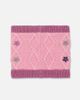 Deux par Deux Deux par Deux Floral Embroidered Fleece-Lined Knit Neckwarmer - 2