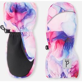 Deux par Deux Deux par Deux Floral Play Grip Rubberized Waterproof Winter Mittens