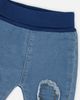 Deux par Deux Deux par Deux French Terry Denim Knee Patch Foldover Waist Evolutive Pants - 4