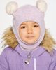 Deux par Deux Deux par Deux Girl Knit Bear Ears Fleece Lined Balaclava - 2