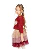Deux Par Deux Deux par Deux Girls' 3/4 Sleeve Heart Graphic Ribbed Cuff Knitted Sweater - 3