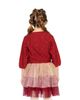 Deux Par Deux Deux par Deux Girls' 3/4 Sleeve Heart Graphic Ribbed Cuff Knitted Sweater - 4
