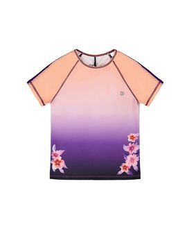 Deux Par Deux Deux par Deux Girls' Athletic Short Sleeve Top Gradient