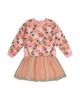 Deux Par Deux Deux par Deux Girls' Bi-Material Dress Strawberry Print - 1