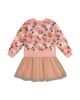 Deux Par Deux Deux par Deux Girls' Bi-Material Dress Strawberry Print - 2