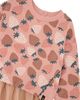 Deux Par Deux Deux par Deux Girls' Bi-Material Dress Strawberry Print - 3