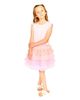 Deux Par Deux Deux par Deux Girls' Bi-Material Short Flutter Sleeve Dress - 2