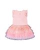 Deux Par Deux Deux par Deux Girls' Bi-Material Short Flutter Sleeve Dress - 3
