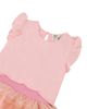 Deux Par Deux Deux par Deux Girls' Bi-Material Short Flutter Sleeve Dress - 4