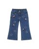 Deux Par Deux Deux par Deux Girls' Boot Leg Heart Applique Embroidered Jeans - 1