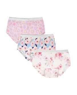 Deux Par Deux Deux par Deux Girls' Boyshort Panties (Pack Of 3) in Organic Cotton