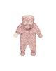 Deux Par Deux Deux par Deux Girls' Car Seat Leopard Paw Fleece Neckwarmer One Piece Snowsuit - 2