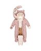 Deux Par Deux Deux par Deux Girls' Car Seat Leopard Paw Fleece Neckwarmer One Piece Snowsuit - 3
