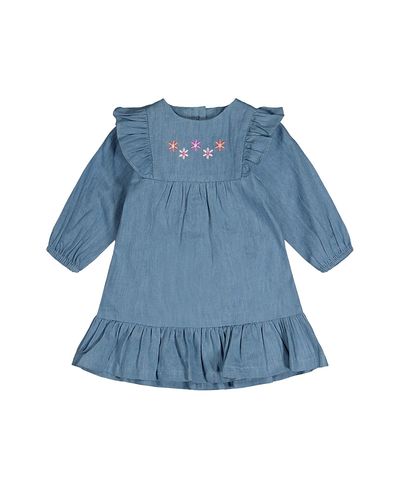 Deux Par Deux Deux par Deux Girls' Chambray Dress Denim
