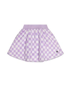 Deux Par Deux Deux par Deux Girls' Checkered Faux Fur A-Line Skirt