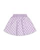 Deux Par Deux Deux par Deux Girls' Checkered Faux Fur A-Line Skirt - 2