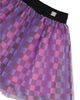 Deux Par Deux Deux par Deux Girls' Checkered Mesh A-Line Skirt - 3