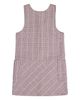Deux Par Deux Deux par Deux Girls' Checkered Panel Zip Front Side Pocket Jumper - 2