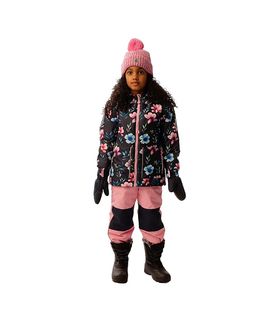Deux Par Deux Deux par Deux Girls' Chill Floral Jacket & Foot Strap Pants Two Piece Snowsuit