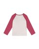 Deux Par Deux Deux par Deux Girls' Contrast Raglan Organic Cotton Flowers Crew Neck T-Shirt - 6