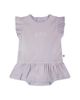Deux Par Deux Deux par Deux Girls' Cotton Rib Jersey Romper with Frill - 1