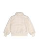 Deux Par Deux Deux par Deux Girls' Faux Fur Jacquard Zip Ribbed Cuff Jacket - 2