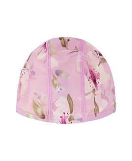 Deux Par Deux Deux par Deux Girls' Flexible Fit Flower Swim Cap