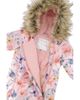 Deux Par Deux Deux par Deux Girls' Floral Play Faux Fur Hood Car Seat One Piece Snowsuit - 4